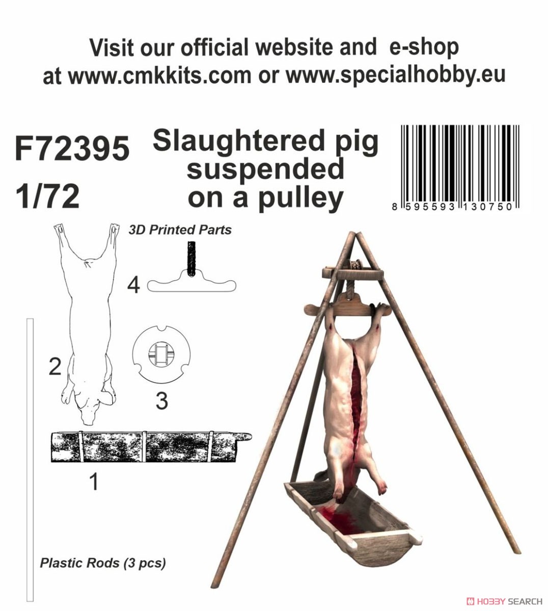 Slaughtered Pig Suspended on a Pulley (Plastic model) Package1
