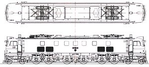(1/80 13mm) J.N.R. Electric Locomotive Type EF58 [Joetsu EG Type] Kit (Unassembled Kit) (Model Train)