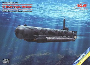 U-Boat Type `Molch` WWII German Midget Submarine (Plastic model)