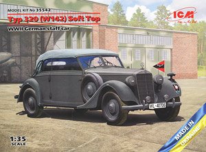 Typ 320 (W142) Soft Top WWII German Staff Car (Plastic model)