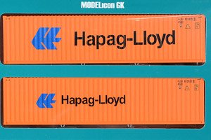 16番(HO) 40ft ハイキューブ Hapag-Lloyd (2個入り) (鉄道模型)