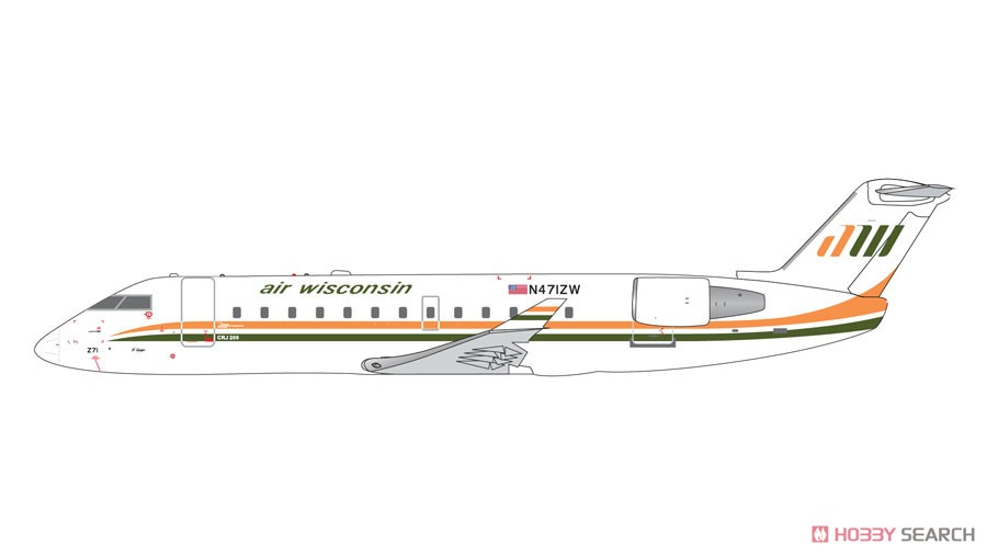 CRJ200LR エア・ウィスコンシン `retro livery` N471ZW (完成品飛行機) その他の画像1