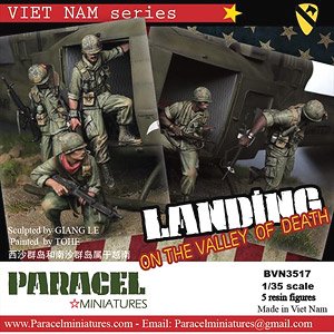 USA Landing on the Valley (5 Figures) (Plastic model)