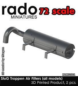StuG Troppen Air Filters (All Models) (2 Pices) (Plastic model)