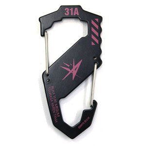 Heaven Burns Red 31A Force Logo Carabiner S Type Black (Anime Toy)