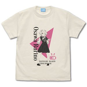 Hasu no Sora Jogakuin School Idol Club Rurino Osawa T-Shirt Vanilla White L (Anime Toy)