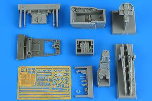 F/A-18E Super Hornet Cockpit Set (for Meng Model) (Plastic model)