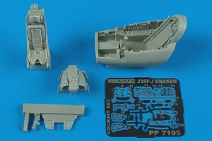 J35F/J Draken Cockpit Set (for Hasegawa) (Plastic model)