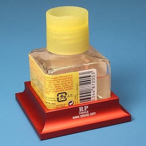 タミヤ角ビン40ml用 アルミ製デラックスホルダー(レッド) (工具)