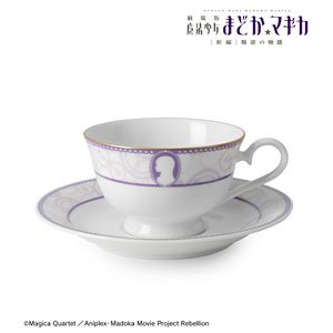 Puella Magi Madoka Magica New Feature: Rebellion Homura Akemi Cup & Saucer (Anime Toy)