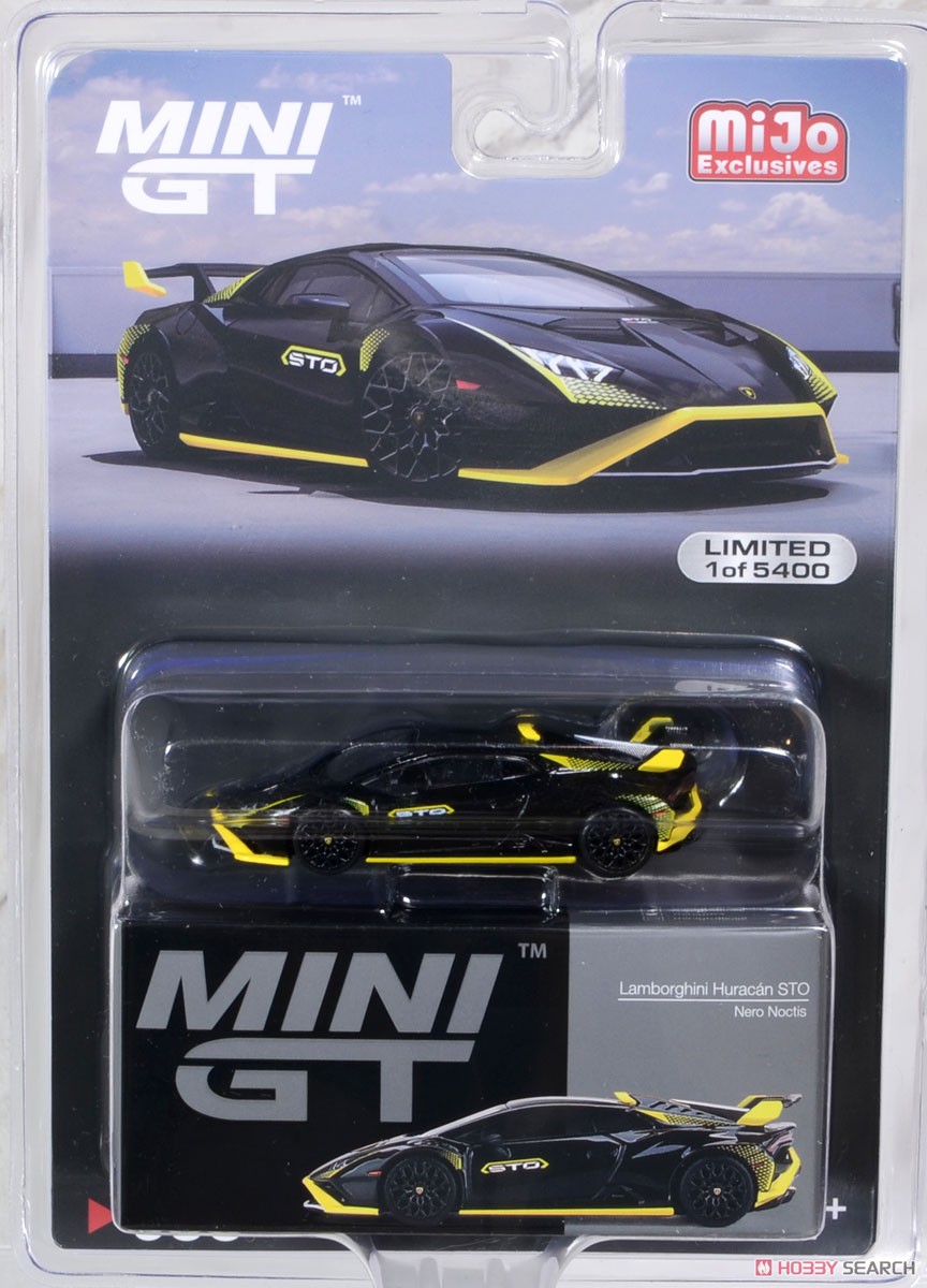 Lamborghini Huracan STO Nero Noctis (LHD) [Clamshell Package] (Diecast Car) Package1