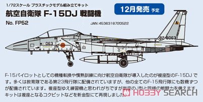航空自衛隊 F-15DJ 戦闘機 (プラモデル) その他の画像1