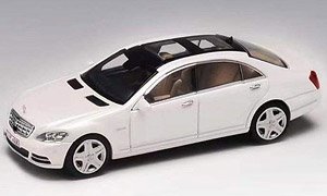 メルセデス ベンツ Sクラス S600L W221 ダイヤモンドホワイト (ミニカー)