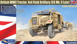 British WWII Tractor, 4x4 Field Artillery (C8 Mk.II Late) (Plastic model)
