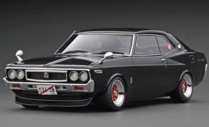 Nissan Laurel 2000SGX (C130) Metallic Black/Green (ミニカー)
