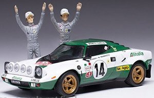 Lancia Stratos HF 1975 Monte Carlo Rally Winner #14 S.Munari/M.Mannucci w/Figure (Diecast Car)