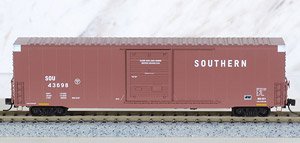 104 00 120 (N) 60` Box Car, Excess Height, Single Door, Rivet Side SOUTHERN RD# SOU 43698 (Model Train)
