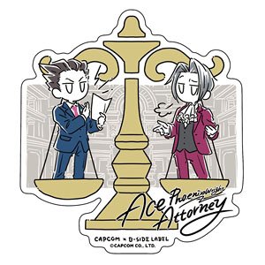 CAPCOM x B-SIDE Sticker CAPCOM40th Ace Attorney (Anime Toy)