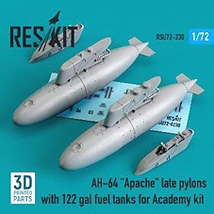AH-64 アパッチ後期型パイロン w/122ガロン増槽 (アカデミー用) (プラモデル)
