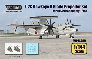 E-2C Hawkeye 8 Blade Propeller Set (for Revell/Academy) (Plastic model)