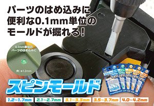 スピンモールド 1.2～1.7mm (工具)