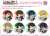 Trading Can Badge Attack on Titan Gyugyutto Good Night Ver. (Set of 8) (Anime Toy) Other picture1
