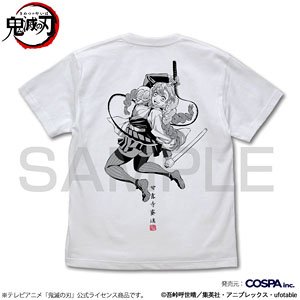 アニメ「鬼滅の刃」 甘露寺蜜璃 Tシャツ WHITE XL (キャラクターグッズ)