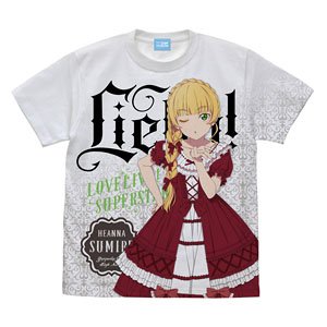 Love Live! Superstar!! Sumire Heanna Full Graphic T-Shirt Lolita Fashion White S (Anime Toy)