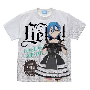 ラブライブ！スーパースター!! 若菜四季 フルグラフィックTシャツ ロリータファッション WHITE XL (キャラクターグッズ)