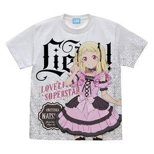 ラブライブ！スーパースター!! 鬼塚夏美 フルグラフィックTシャツ ロリータファッション WHITE M (キャラクターグッズ)