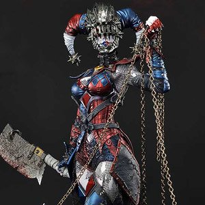 【銀行振込前入金】 ミュージアムマスターライン ダークナイツ：メタル ハーレイ・クイン フー・ラフス (完成品)