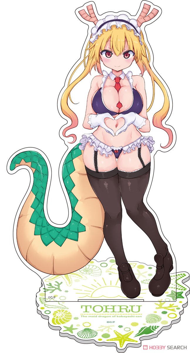 『小林さんちのメイドラゴン』 描き下ろしBIGアクリルスタンドLL 【水着ver.】 (5) イルル (キャラクターグッズ) その他の画像1