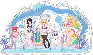 [Miss Kobayashi`s Dragon Maid] [Especially Illustrated] Acrylic Diorama [Swimwear Ver.] (Anime Toy)