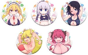 『小林さんちのメイドラゴン』 描き下ろし缶バッジコレクション 【水着ver.】 (5個セット) (キャラクターグッズ)
