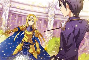Bushiroad Rubber Mat Collection V2 Vol.1002 Dengeki Bunko Sword Art Online [Alice & Kirito] (Card Supplies)