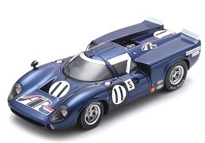 Lola T70Mk3 No.11 12H Sebring 1969 Lothar Motschenbacher Ed Leslie (Diecast Car)