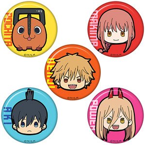 Chainsaw Man Churu Chara Mini Can Badge (Set of 5) [Denji & Pochita & Makima & Aki Hayakawa & Power] (Anime Toy)