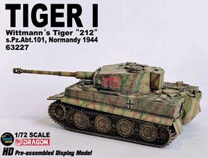 TIGER I Wittmann`s Tiger`212`s.Pz.Abt.101,Normandy 1944 (Pre-built AFV)