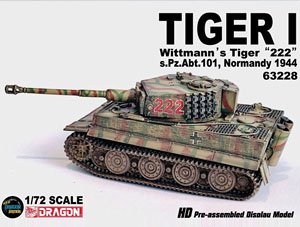 WW.II ドイツ軍 ティーガーI型後期生産型 ヴィットマン・ティーガー `222`号車 第101重戦車大隊 ノルマンディー 1944 完成品 (完成品AFV)