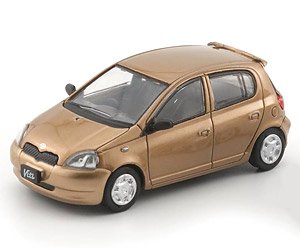Toyota 1998 Vitz / Echo 5 Door Gold RHD (Diecast Car)