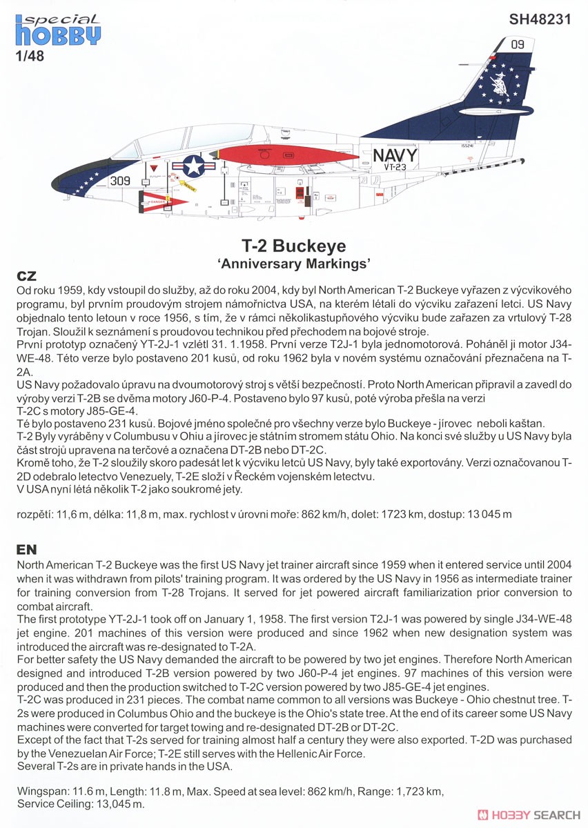 T-2 Buckeye `Anniversary Markings` (Plastic model) About item1