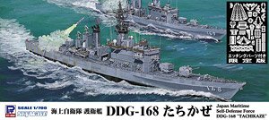 JMSDF Guided Missile Defense Destroyer DDG-168 Tachikaze w/Etching Parts (Plastic model)