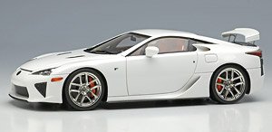 Lexus LFA 2010 Rear Wing up ホワイテストホワイト (ミニカー)