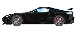 Lexus LFA 2010 Rear Wing up ブラック (ミニカー)