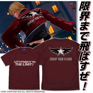THE KING OF FIGHTERS XV ロック・ハワード Tシャツ BURGUNDY M (キャラクターグッズ)