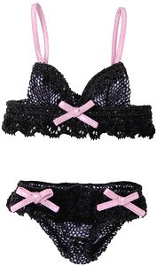 PNM Ange Premiere Bra & Shorts Set (Night Black) (Fashion Doll)