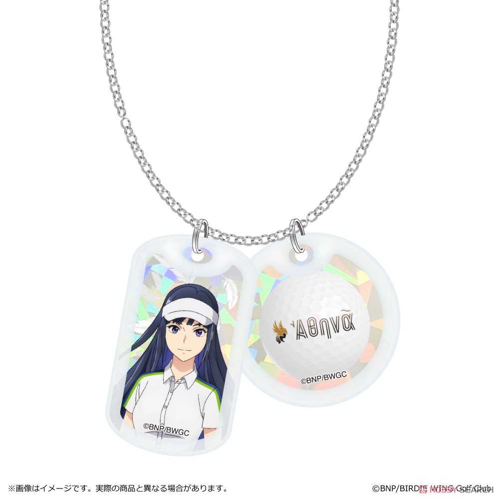 Birdie Wing: Golf Girls` Story Acrylic Dog Tags Necklace Aoi Amawashi (Anime Toy) Item picture1