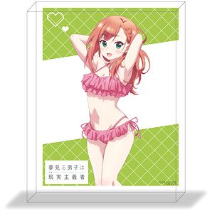 [Yumemiru Danshi wa Genjitsushugisha] Photo Style Acrylic Block 03 (Anime Toy)