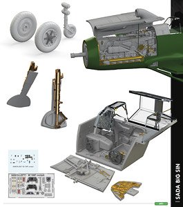 Bf109F ビッグシンパーツセット (エデュアルド用) (プラモデル)