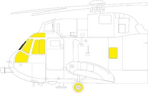 Masking Sheet for Sea King TFace (for Airfix) (Plastic model)